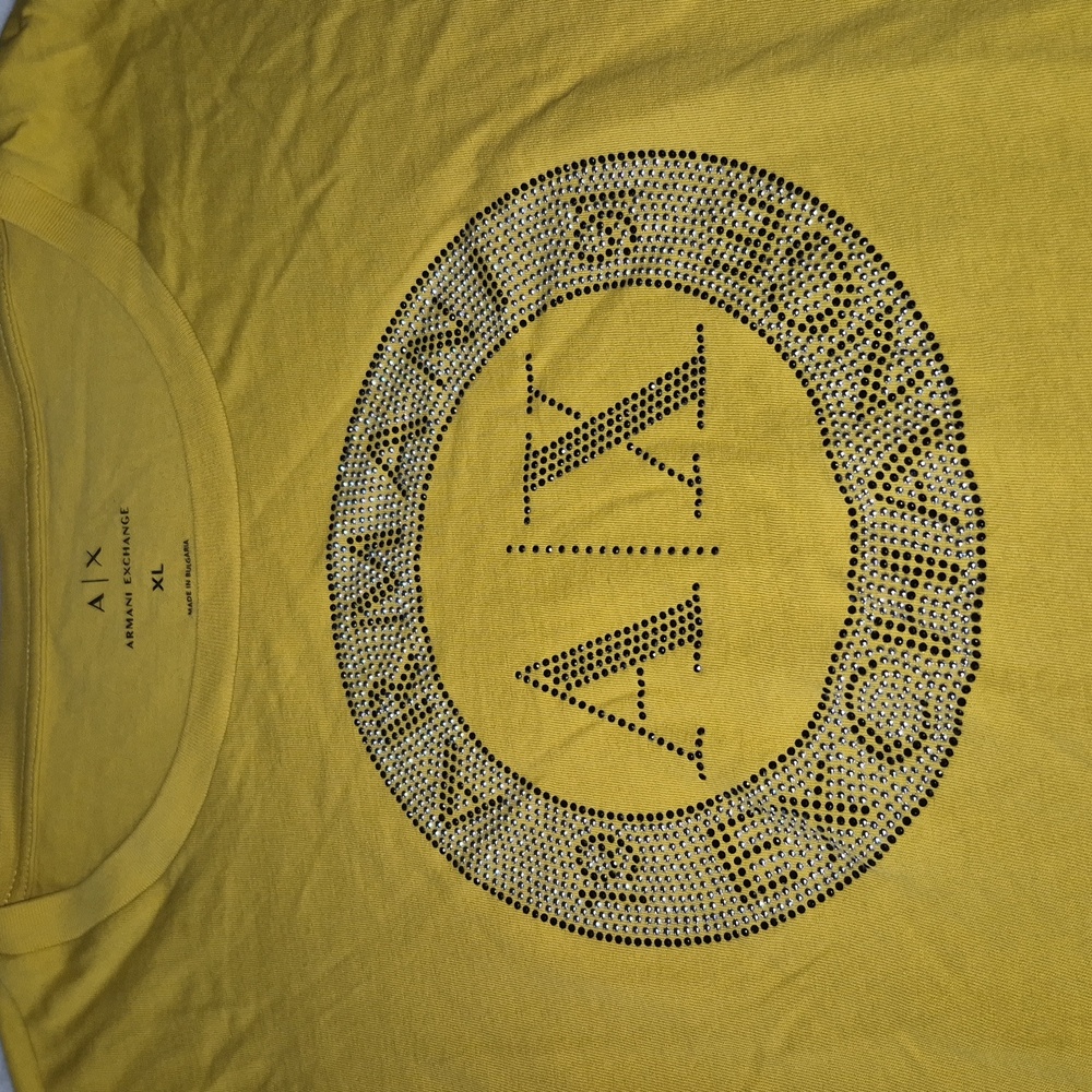 Armani Exchange Graphic Yellow Tee